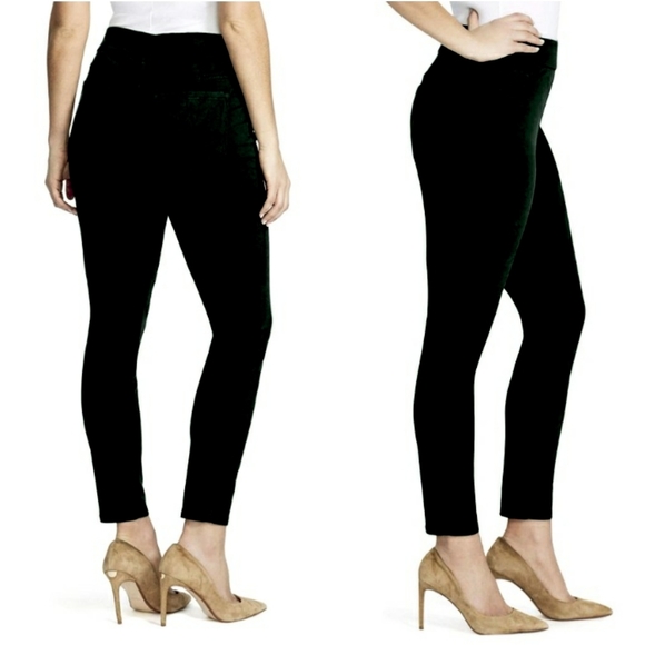 NWT Nine West Heidi Blk Pull On Stretch Crop Pants - Picture 2 of 6